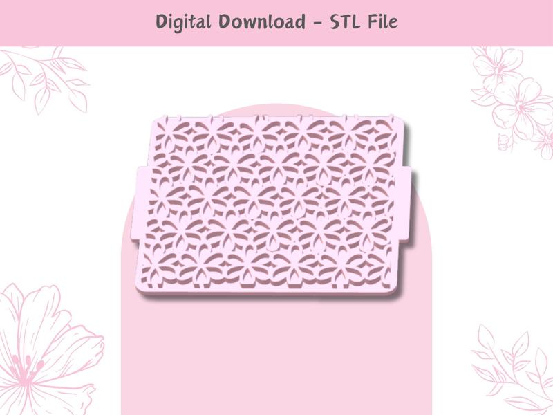 Flowers Texture Mat | STL File | Clay Embossing Stamp | Unique Pattern | Polymer Clay Earrings | Clay Tools