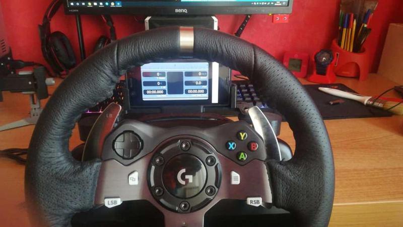 Logitech G29/G920 wheel modular phone mount