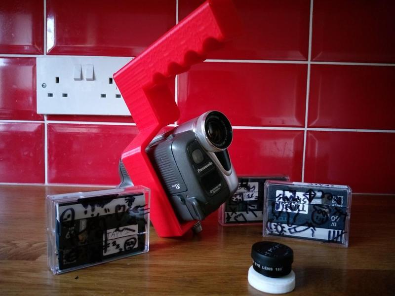 panasonic nv gs3 small rig and cold shoe camcorder