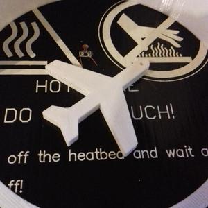 Airplane Silhouette Key Chain