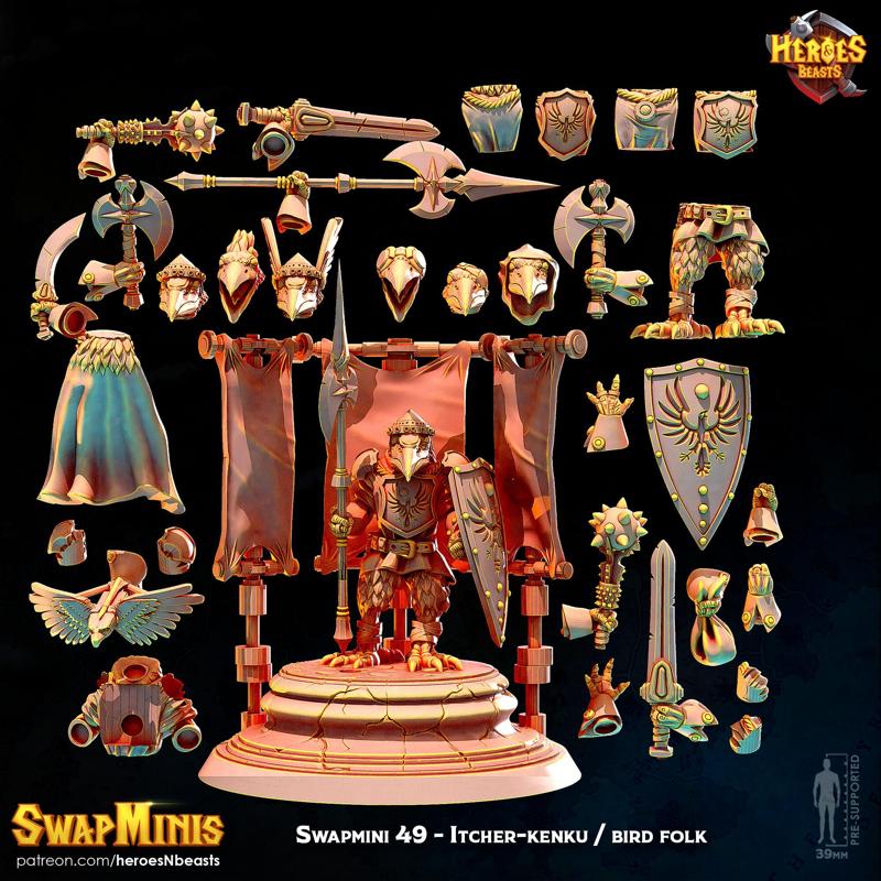 Swapmini 49 -  Itcher - Kenku/ tenge / bird folk