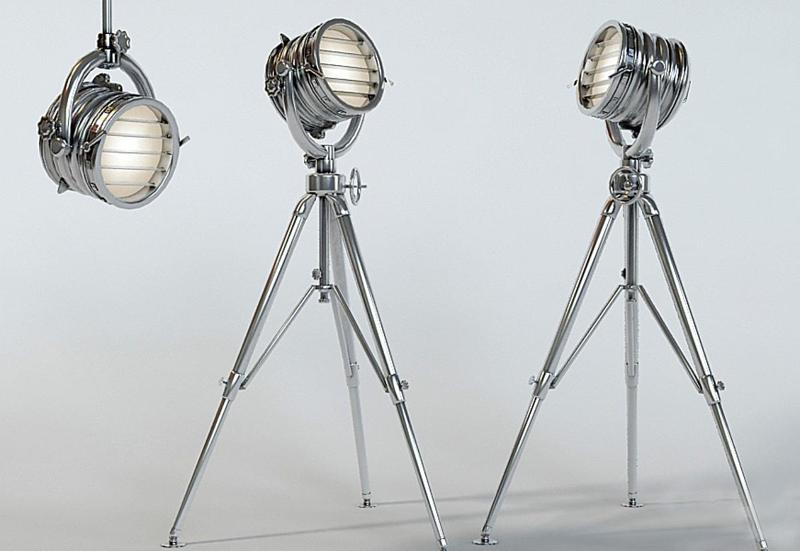 Outdoor lamp in the marine style .Floor lamp.Torchiere