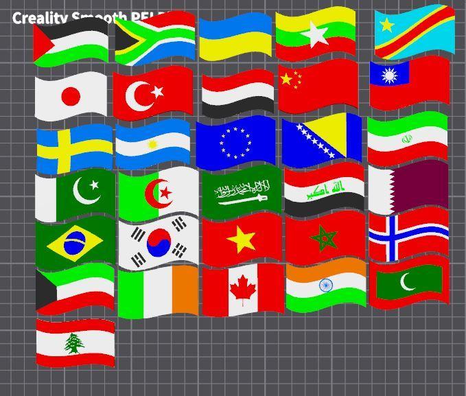 Assorted emoji flags