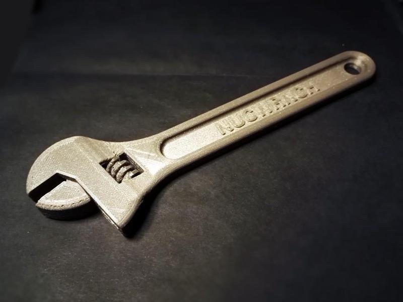 Fully assembled more 3D printable wrench (customizable)