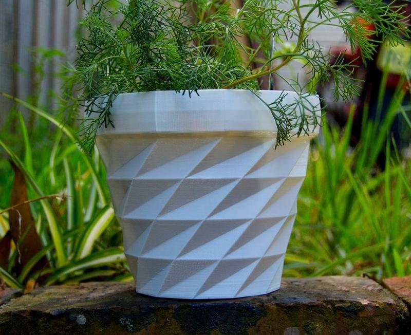 Triangulated Flower Pot