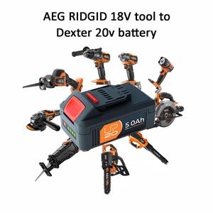 Dexter 20v battery to 18V RIDGID AEG tool