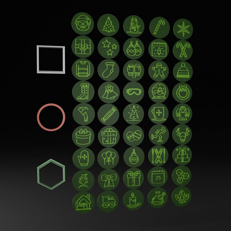 Christmas Cookie Cutters Set (45 pcs)