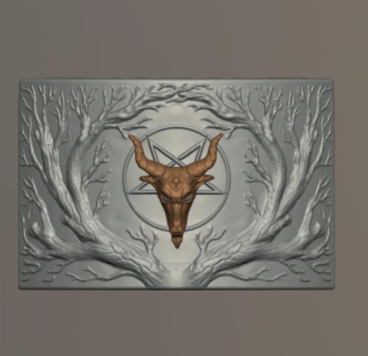 Baphometh tree candle