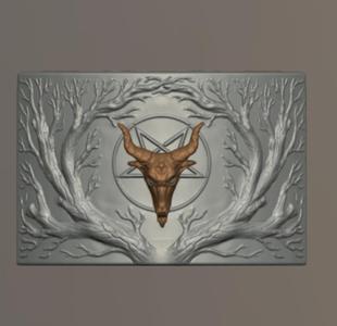 Baphometh tree candle