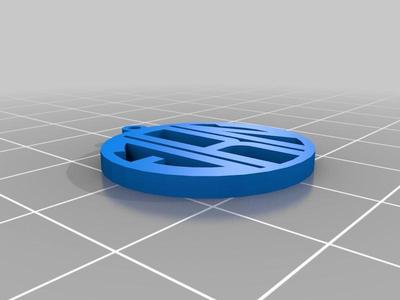 Jade Monogram Pendant with multiple loops