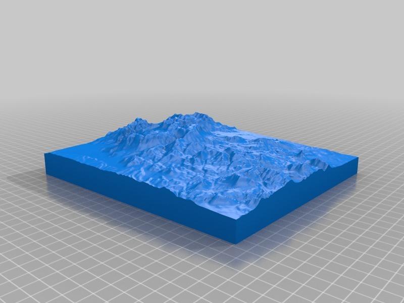 Big Bend NP  Rim Trail location elevation map