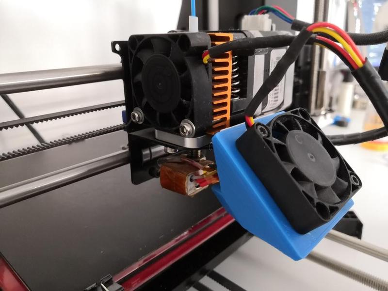 Prusa I3 Pro B (MK8 extruder) Fan duct IMPROVED