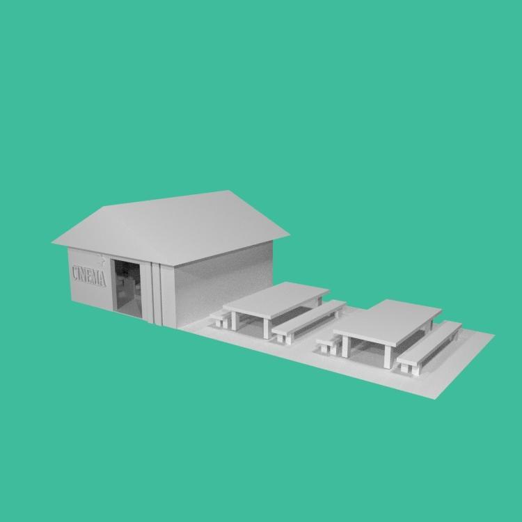 Cinema and food court