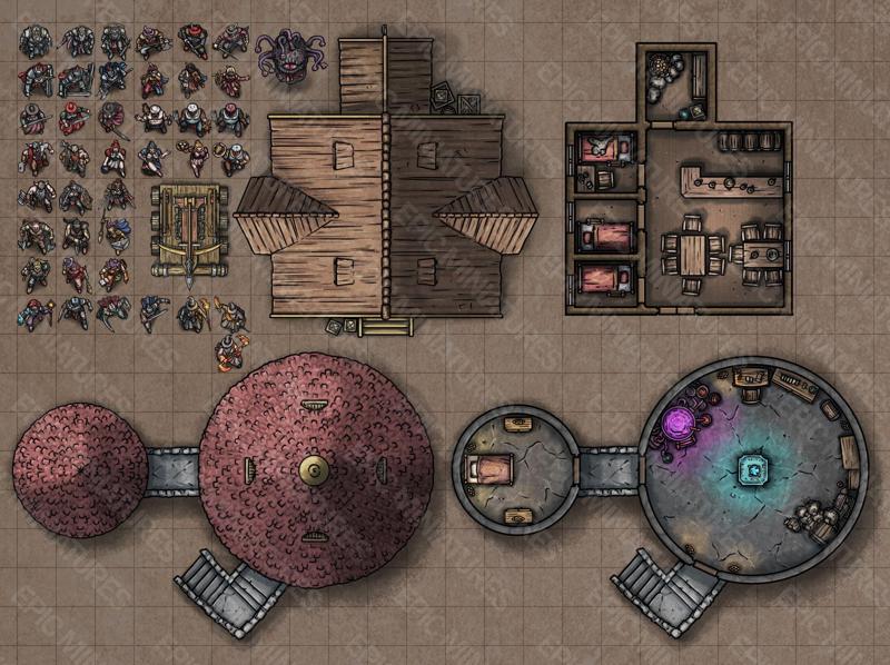 Kingdom of Secrets Virtual Tabletop Token Set / VTT Tokens Collection