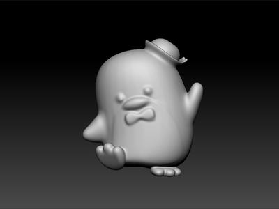 penguin - plump blue penguin - Tuxedo Sam