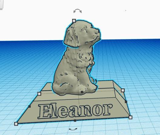 golden retrieve with Eleanor