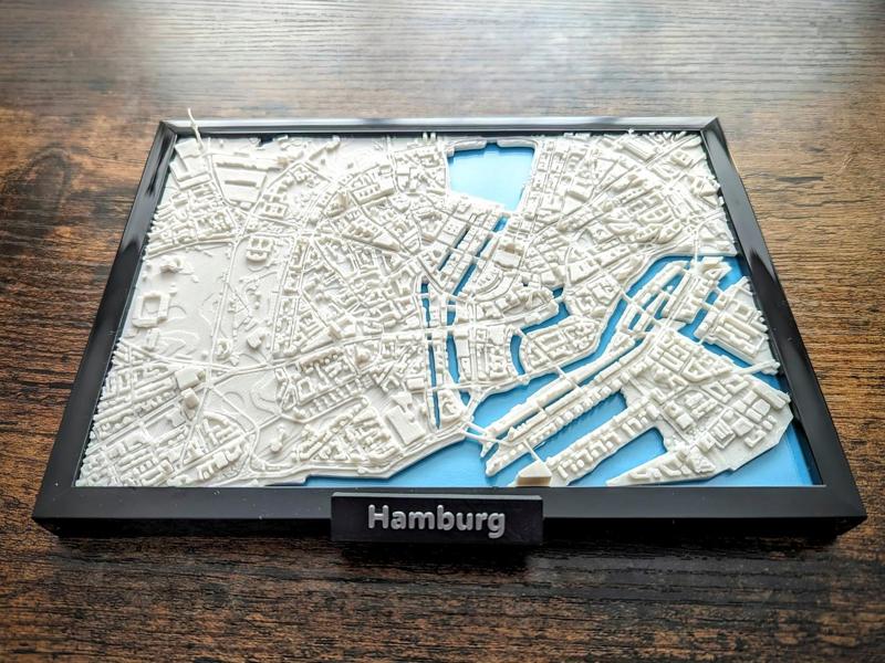 Hamburg Germany 3D Miniature