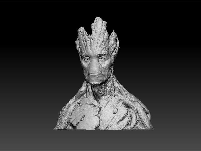Groot bust - groot 3d model for 3d print -Marvel Comics