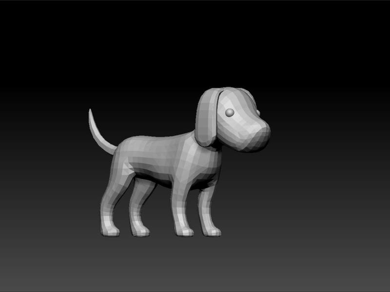 Dog - simple dog - cartoony dog - toon dog