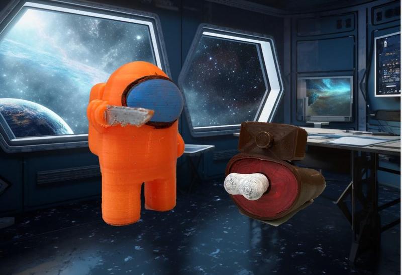 Among Us Interactive models – crewmates and imposters