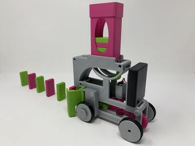 Pink and Green Domino Machine II