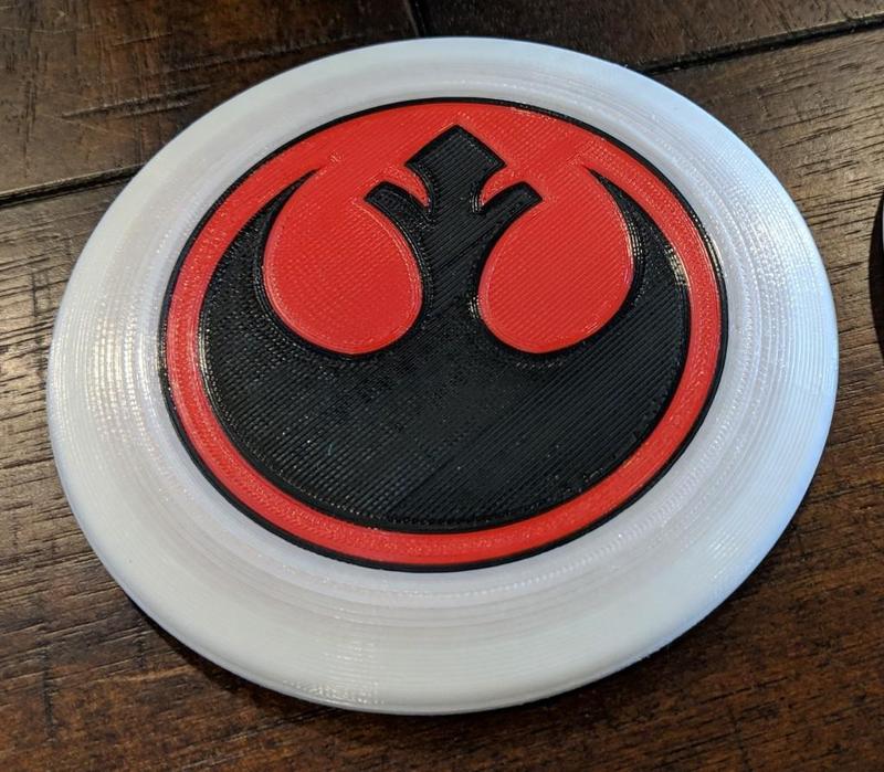 Multicolor Star Wars Disc Golf Marker Disc (Rebel Alliance logo)
