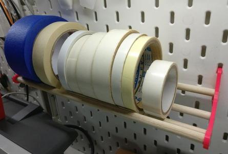 Tape Holder for IKEA Skadis Pegboard