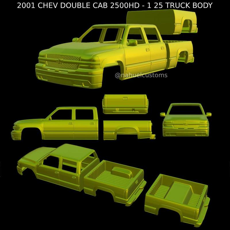 2001 CHEV DOUBLE CAB 2500HD - 1 25 TRUCK BODY