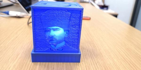 Ataturk Cube - Lithophane