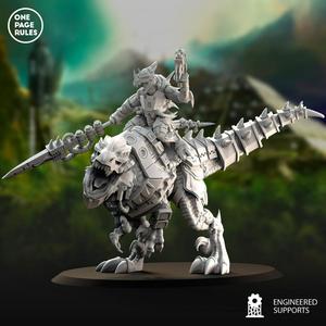 Saurian Veteran on Tyrannosaur - Saurian Starhost