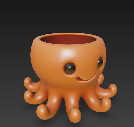 Octopus Bowl – Nautical Table Ornament - octobus planter – Tentacle Design