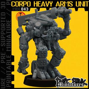 MDL043 CORPO HEAVY ARMS UNIT [PRE-SUPPORTED]