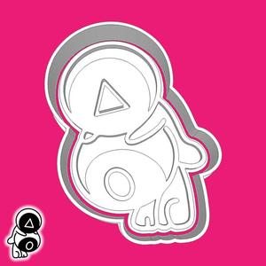 Squid game cookie cutters - soldier and worker (style 1)