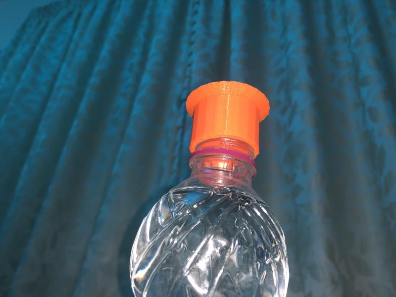 minature  rain water collecter for plastic bottles