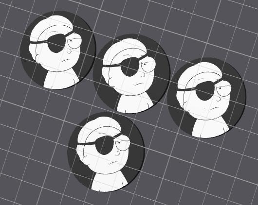 Rick and Morty - Evil Morty Tire Valve Stem Cap