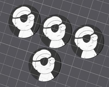 Rick and Morty - Evil Morty Tire Valve Stem Cap