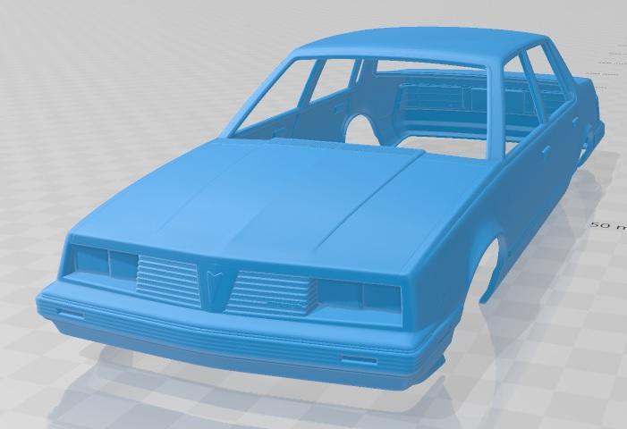 Pontiac 6000 STE 1983 Printable Body Car