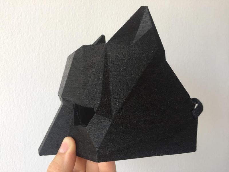 Cat Low Poly Masquerade Mask