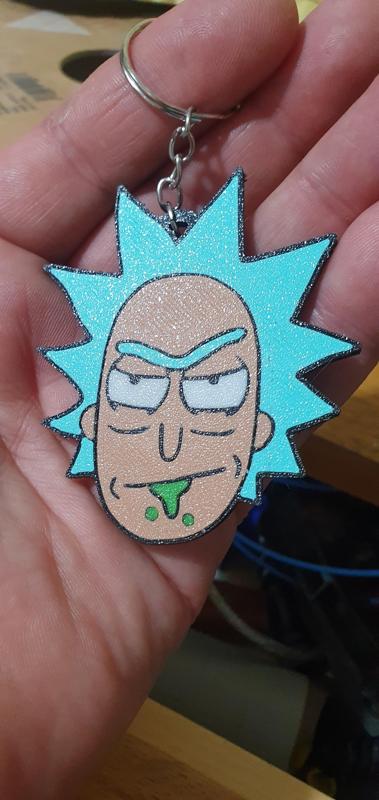 Multicolor Rick keychain (Rick and Morty)