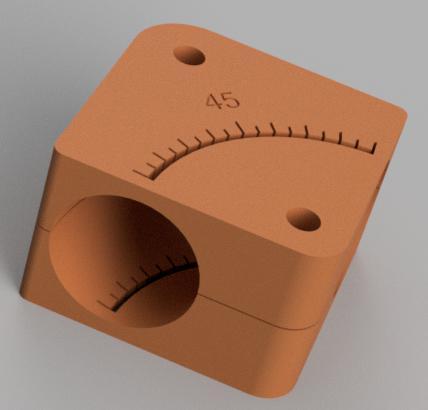 60.3mm pipe bend / elbow cutting jig