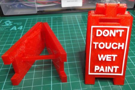 Parametric Floor Standing Signs