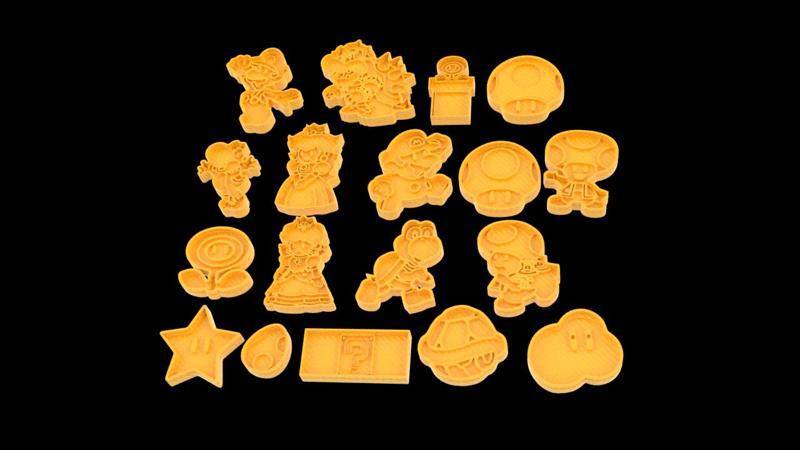 Super mario bross! (Pack of 18 CALLET CUTTERS)