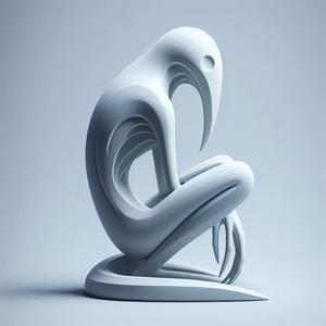 Minimalist Swamp Beast Stylized Creature