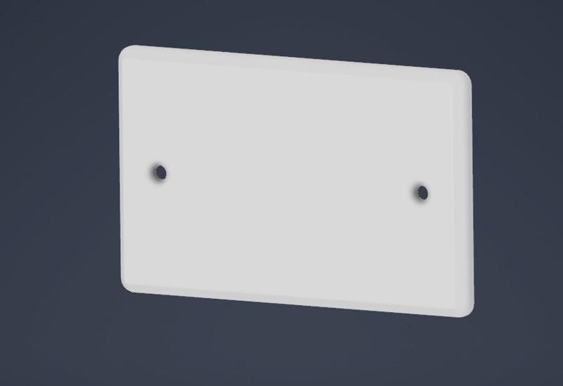 Old blind electrical cover