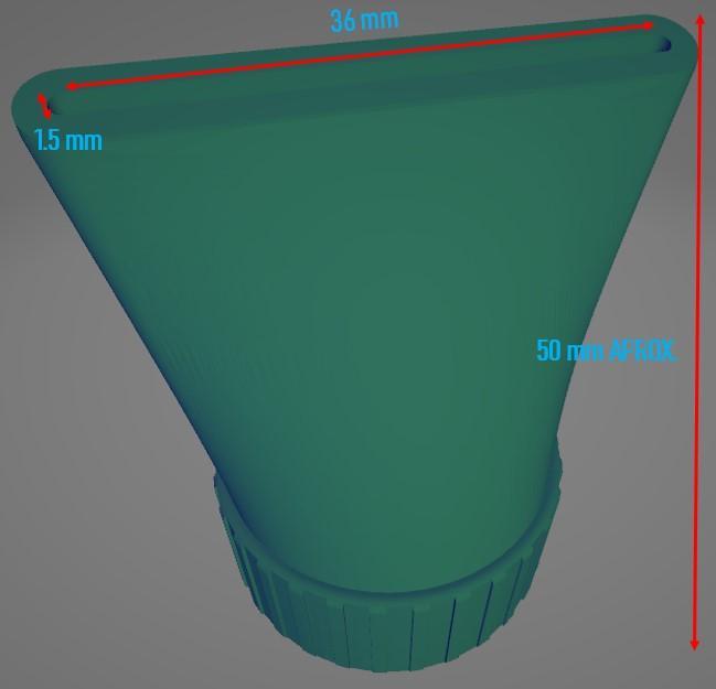BOTTLE CAP TYPE NOZZLE FOR GLUE