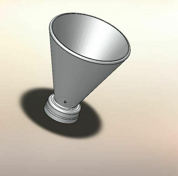 Bottle funnel, soft drink cap