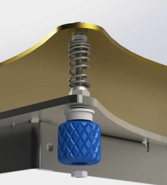 Bed Level Thumbwheel M3 with Bearing (mr623zz)