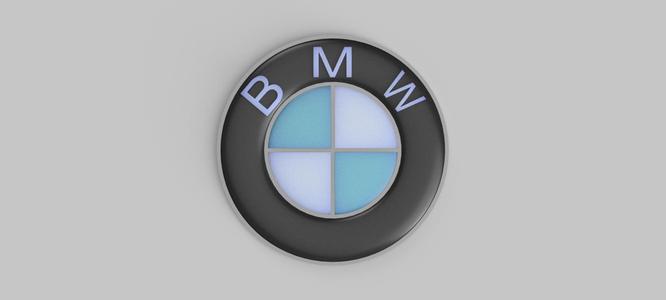 BMW logo and BMW key ring