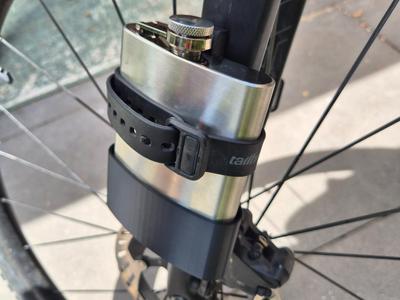 Hipflask bike holder