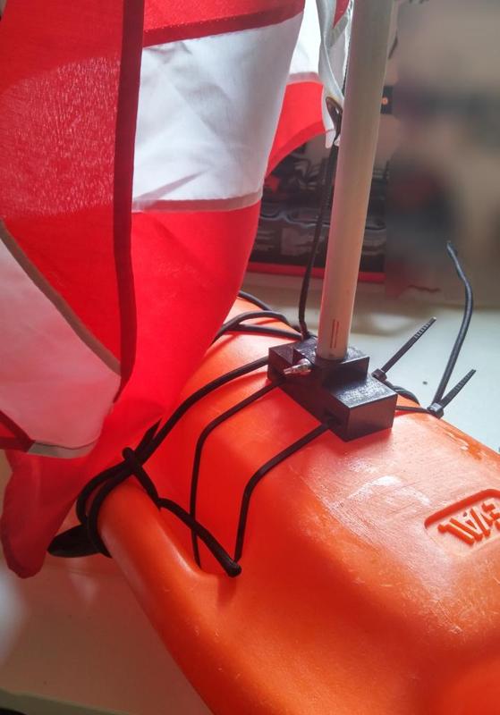 flag stand for baywatch buoy